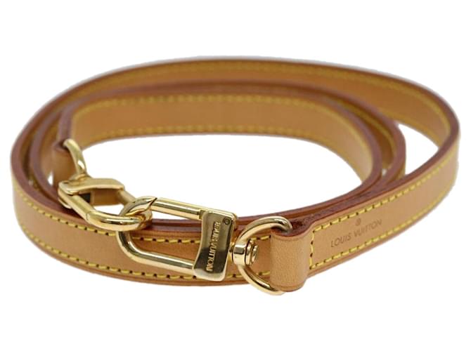 Louis Vuitton Shoulder strap Beige Leather  ref.1375805