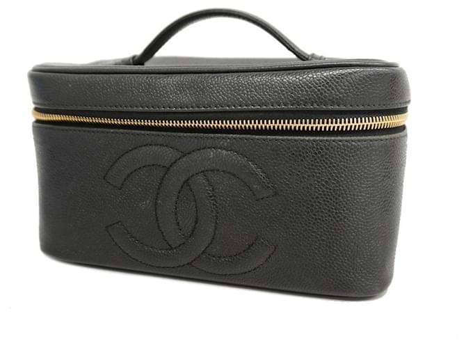 Chanel Vanity Black Leather  ref.1375835