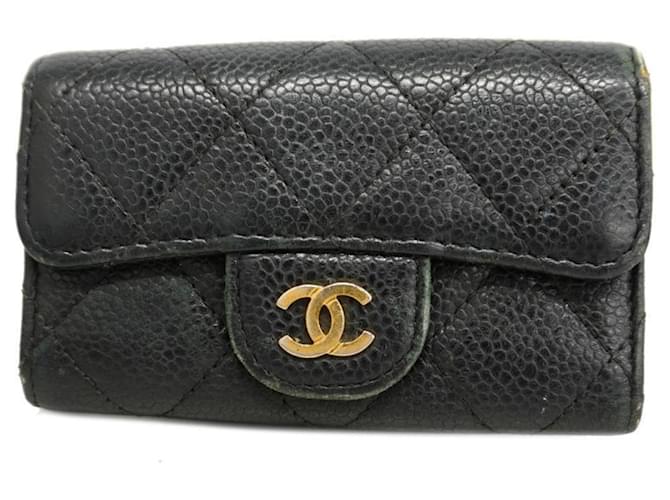 Chanel - Schwarz Leder  ref.1375874