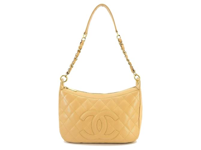 Chanel Cambon Beige Cuero  ref.1375888