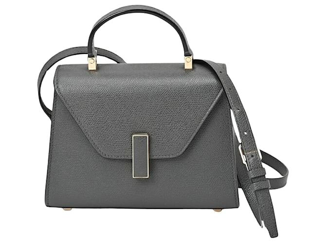 Valextra Iside Grau Leder  ref.1375892