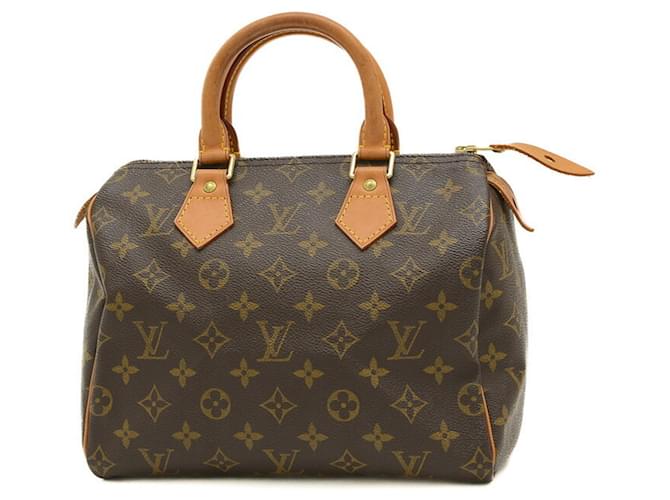 Louis Vuitton Speedy 25 Marrone Tela  ref.1375893