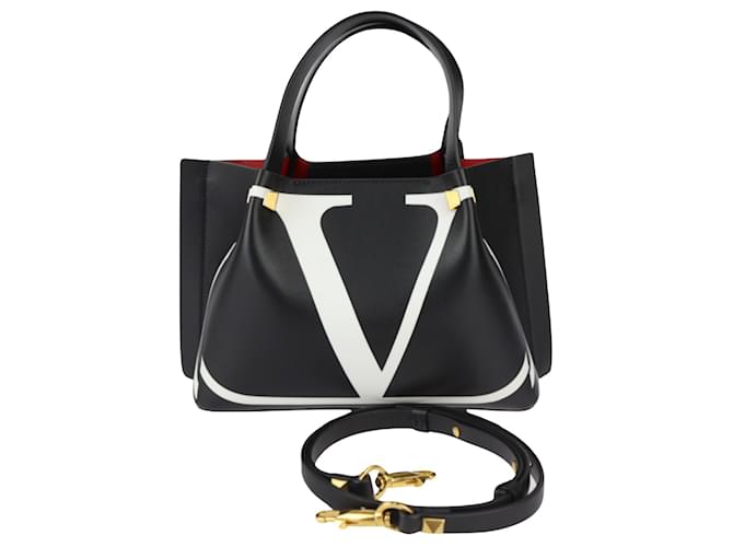 Valentino Garavani Preto Couro  ref.1375901