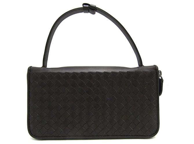 Bottega Veneta Intrecciato Castaño Cuero  ref.1375903