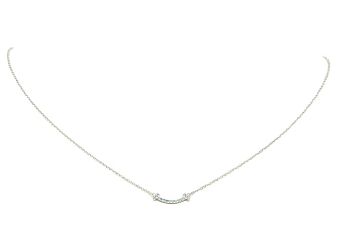 Tiffany & Co T Silvery White gold  ref.1375914