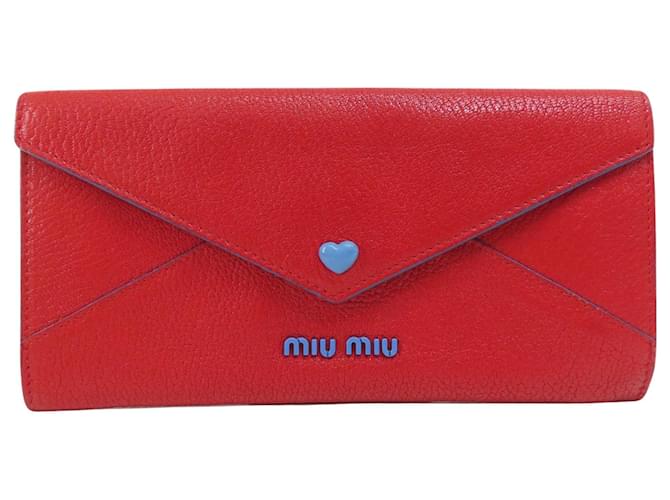 miu miu Rot Leder  ref.1375934