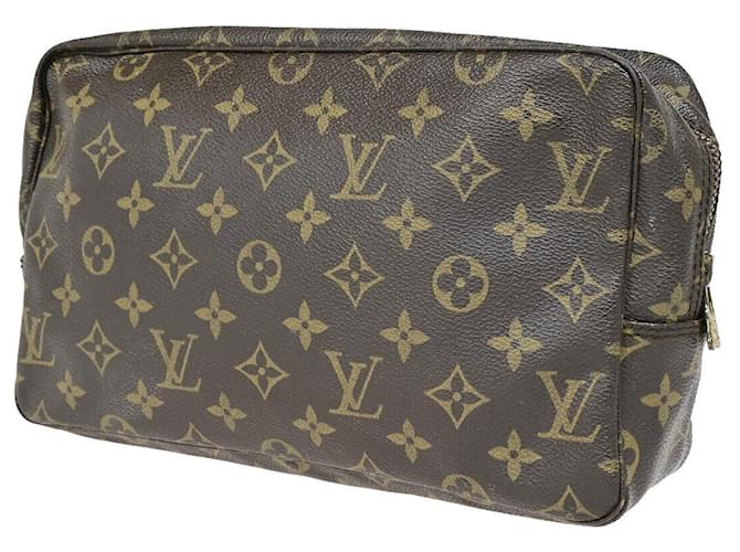 Louis Vuitton Trousse Toilette 28 Castaño Lienzo  ref.1375965