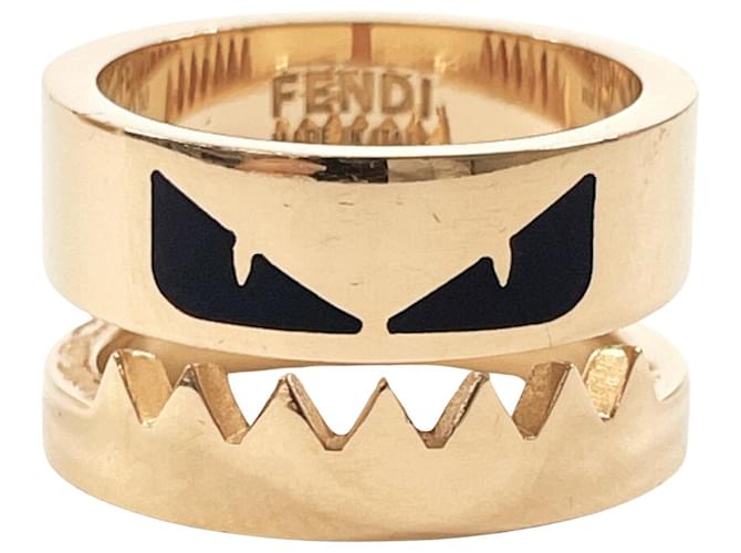 Fendi-Monster Golden Metall  ref.1375991