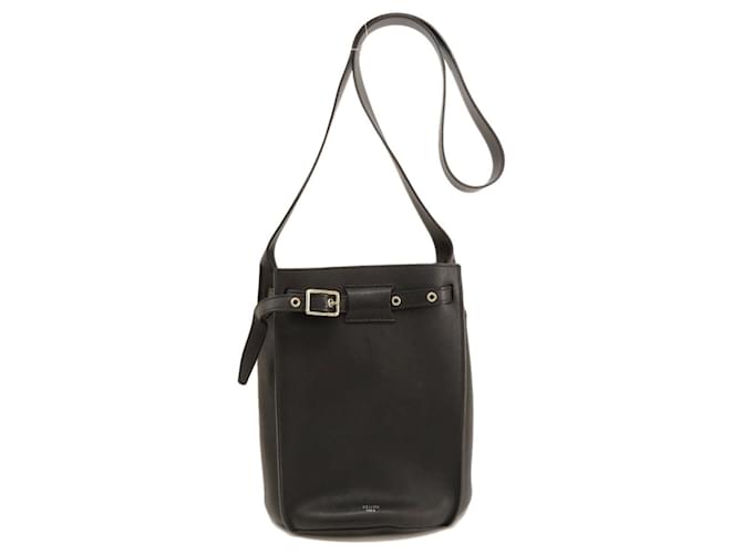 Céline Big Bag Preto Couro  ref.1376000