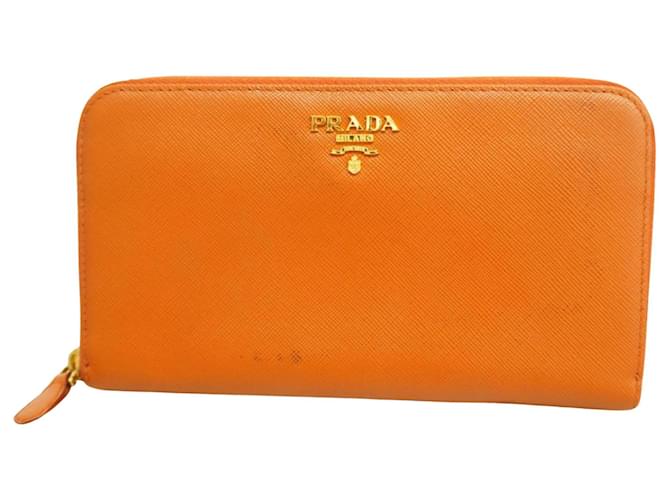 Prada Saffiano Orange Leder  ref.1376002