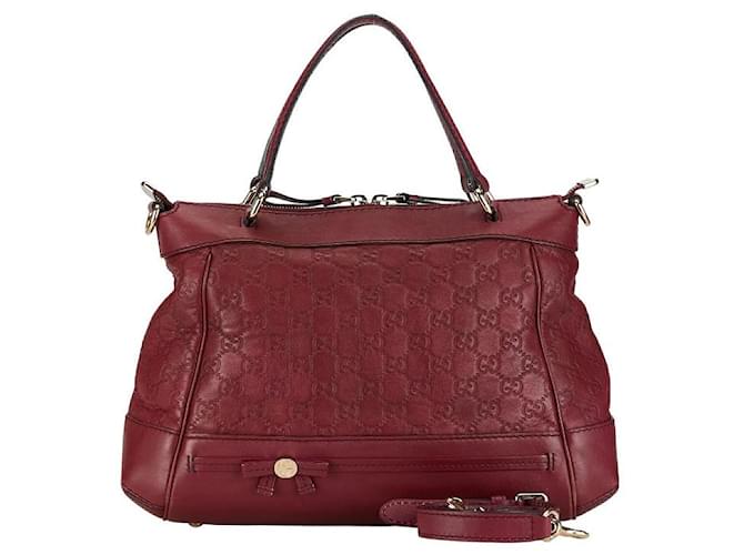 Gucci Guccissima Mayfair Top Handle Bag Sac à main en cuir 269894 en bon état  ref.1376038