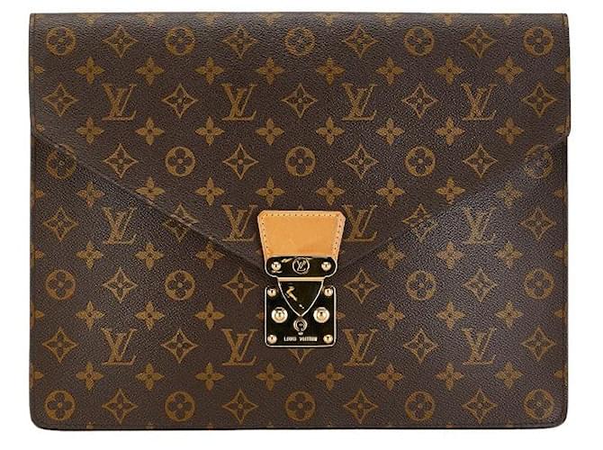 Louis Vuitton Porte Documents Senatur Canvas Business Bag M53335 in Good condition Cloth  ref.1376050