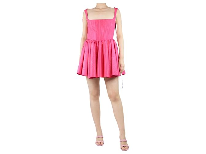 Autre Marque Pink corset mini dress - size UK 12 Polyester  ref.1376092