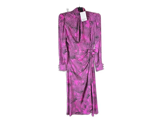 Alessandra Rich dress Purple Silk  ref.1376107