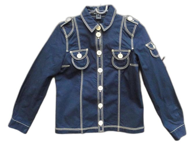 Marc by Marc Jacobs Denim Jacket Navy Blue Cotton
