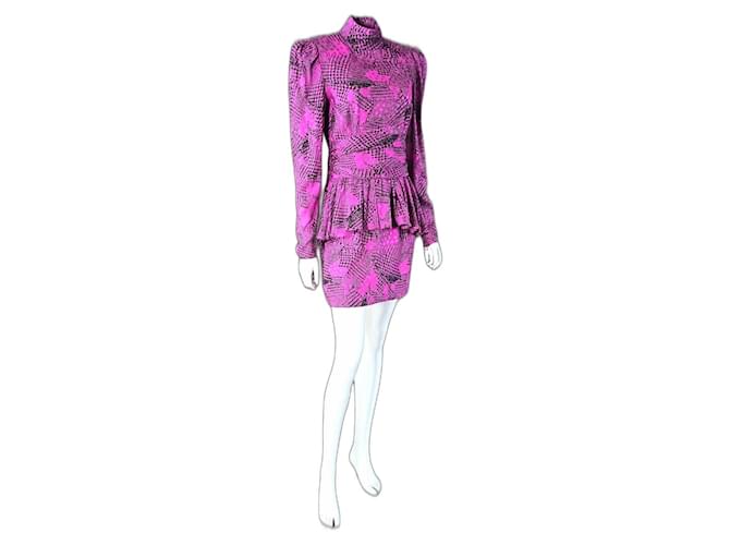 Robe Alessandra Rich Soie Violet  ref.1376142