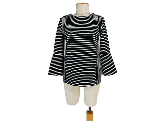 Top a righe Karl Lagerfeld blu navy e bianco