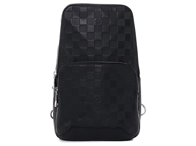 Louis Vuitton avenue sling black Leather  ref.1376159