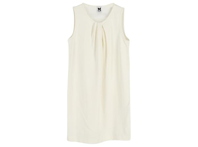 M Missoni Stretch Mini Dress in Ivory Cotton White Cream  ref.1376282