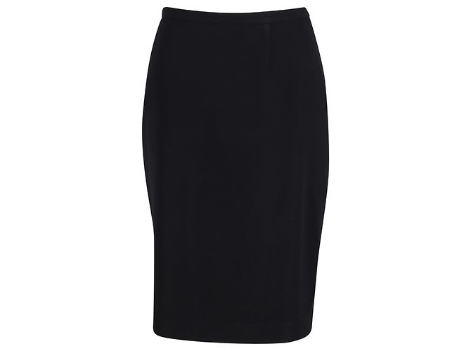 Falda lápiz Max Mara de lana negra Negro