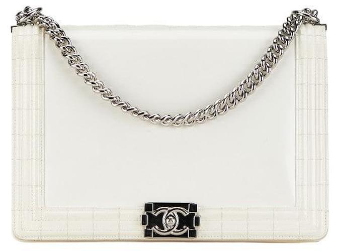 Borsa a tracolla in pelle Chanel Large Reverso Le Boy con patta in buone condizioni  ref.1376296