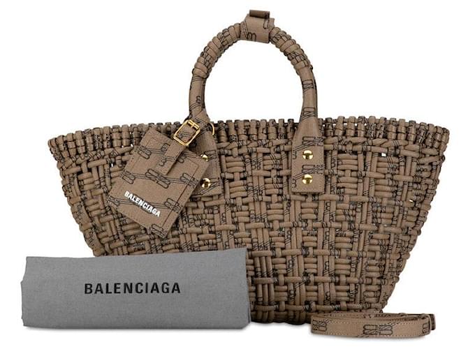 Balenciaga Canvas Bistro Panier XS Sac à main en toile 671342 en excellent état  ref.1376299