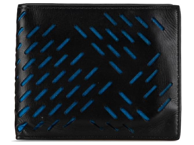 Bottega Veneta Leather Paper Cut Bifold Wallet Leather Short Wallet in Good condition  ref.1376319