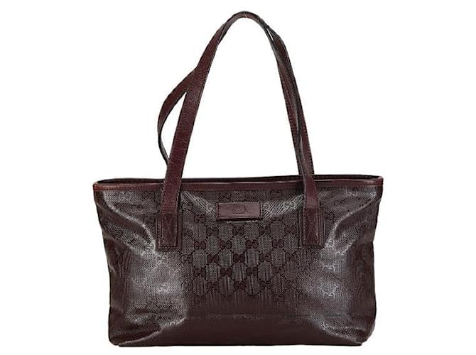 Gucci GG Imprime Tote Bag Sac cabas en toile 213138 en bon état  ref.1376335