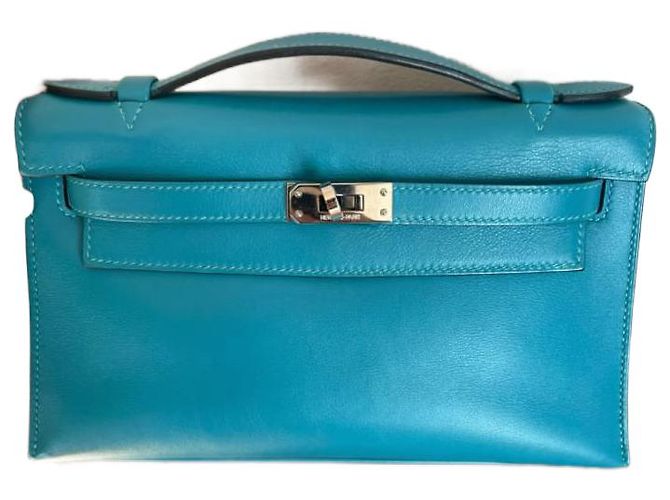 Kelly Hermès Pochette Blue