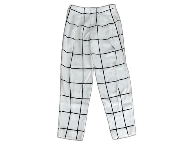Chloé Pantalones, leggings Blanco Viscosa  ref.1376363