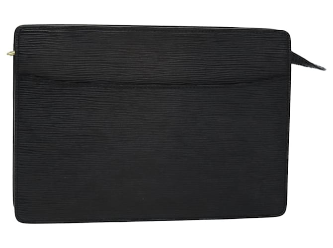 LOUIS VUITTON Epi Pochette Homme Clutch Bag Black M52522 LV Auth 74116 Leather  ref.1376414