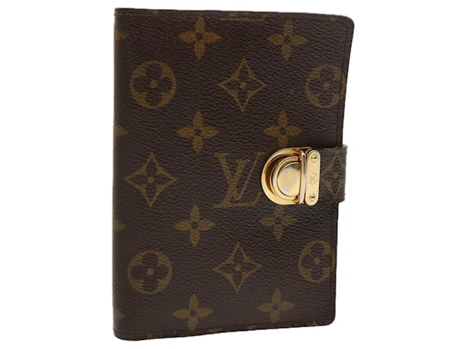 LOUIS VUITTON Monogram Agenda Koala PM Day Cover Beige R21013 LV Auth 73787 Cloth  ref.1376443