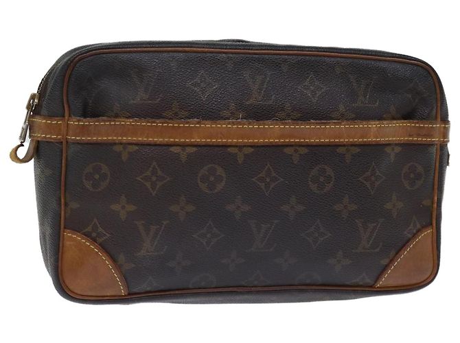 LOUIS VUITTON Monogramma Compiegne 28 Pochette M51845 LV Auth 73763