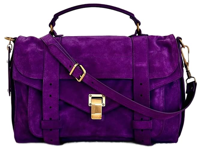 Proenza Schouler Handbags Purple Suede  ref.1376565