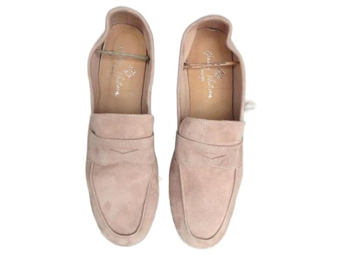 Autre Marque Mocassins Daim Beige  ref.1376566