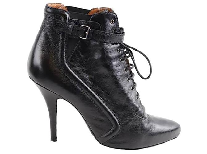 Givenchy Bottes à lacets en cuir Noir  ref.1376572