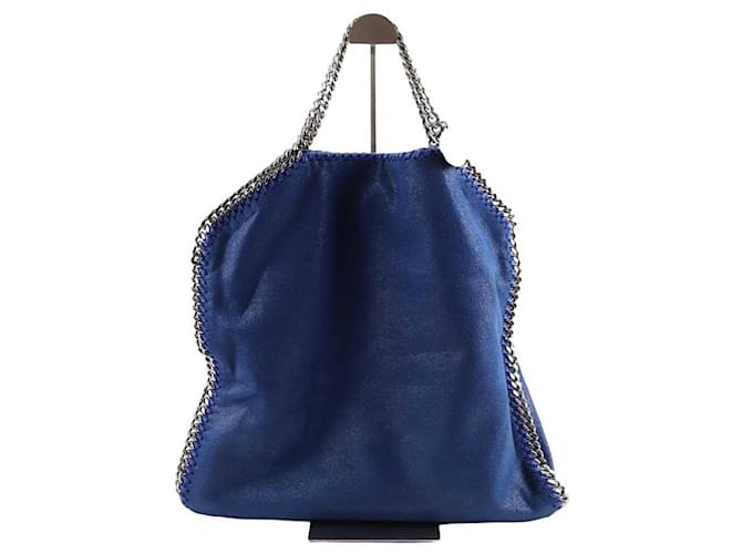 Stella Mc Cartney Borsa a tracolla in pelle al vegetale Blu  ref.1376586