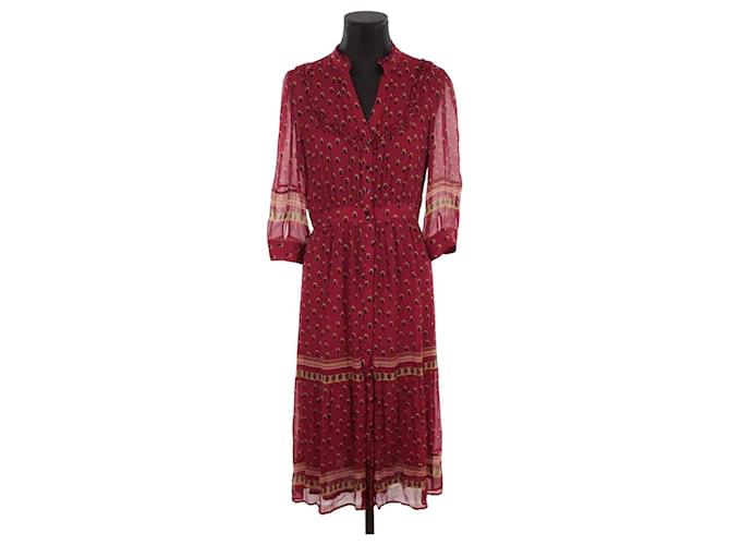 Bash Red dress Viscose  ref.1376593