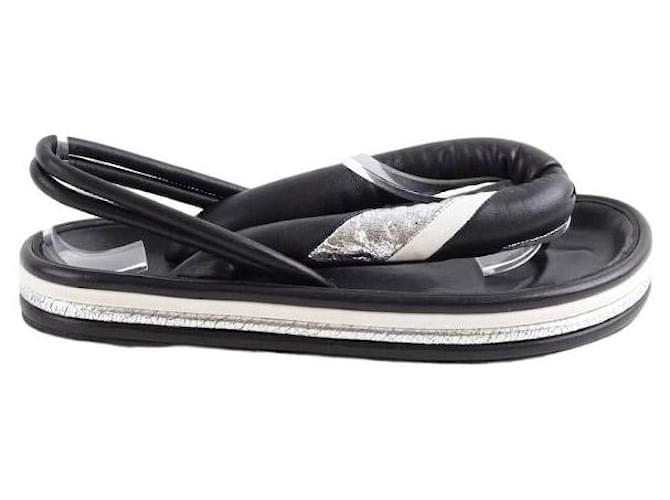 Isabel Marant Ledersandalenschuhe Schwarz  ref.1376594