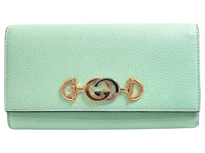 Gucci Zumi Verde Couro  ref.1376633