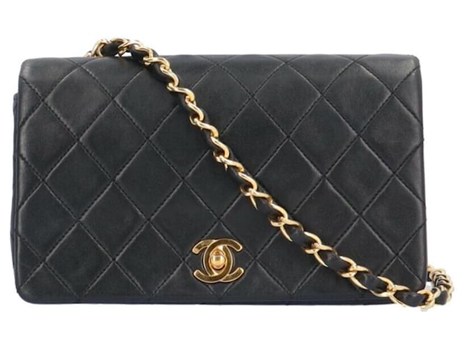 Chanel Wallet On Chain Black Leather  ref.1376638