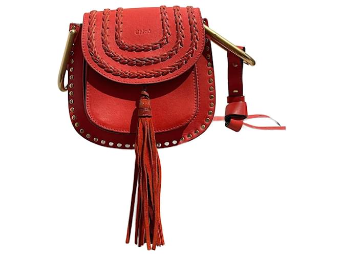 Hudson Chloé Borse CHLOE T. Pelle Rosso  ref.1376654