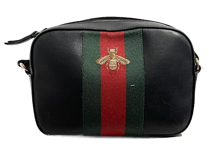 Bolsas GUCCI T. Couro Preto  ref.1376672