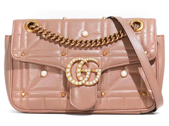 Marmont GUCCI  Handbags T.  Leather Pink  ref.1376681