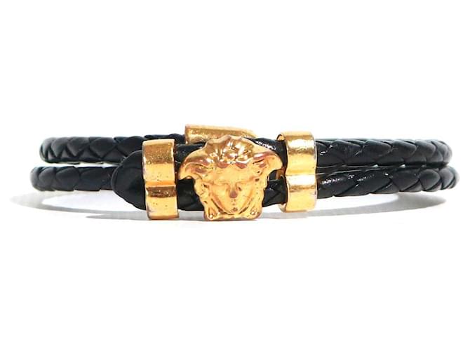 VERSACE  Bracelets T.  Leather Black  ref.1376682