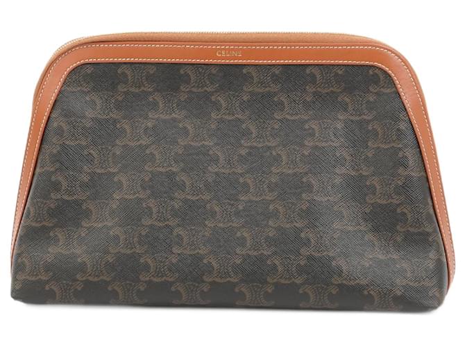 Céline CELINE  Clutch bags   Cloth Brown  ref.1376686