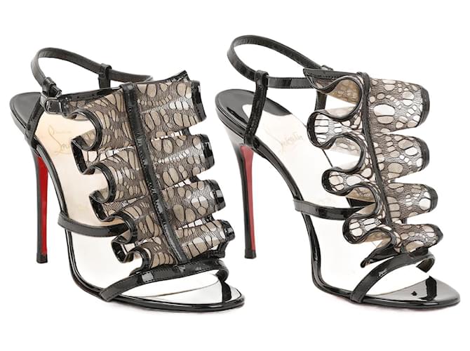 CHRISTIAN LOUBOUTIN  Heels EU 36 Patent leather Black  ref.1376694