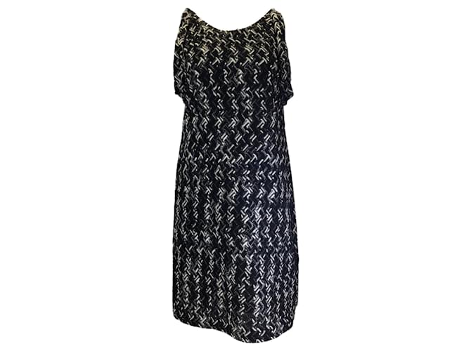 Autre Marque Abito in maglia senza maniche Missoni nero / argento metallizzato Viscosa  ref.1376714