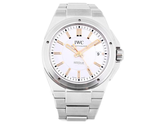 IWC Ingenieur Automatic IW323906 3896150 SS AT Watch White Dial Steel  ref.1376719