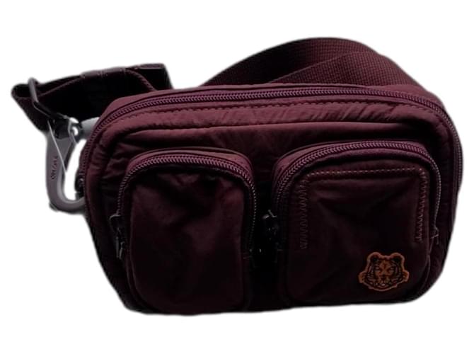 Bolsa a tiracolo Kenzo Tiger Crest Bordeaux Pano  ref.1376745